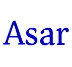 Asar フォント