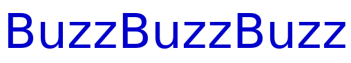 BuzzBuzzBuzz フォント