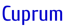 Cuprum フォント