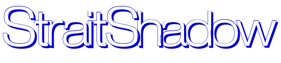 StraitShadow フォント