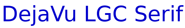 DejaVu LGC Serif フォント