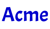 Acme フォント
