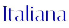 Italiana フォント