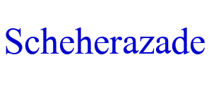 Scheherazade フォント